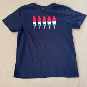 Hanna Andersson Navy Blue Kids Shirt with Popsicle Design